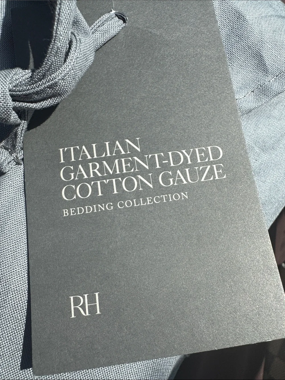 Brand new Restoration Hardware Italian Garment-Dyed Cotton Gauze in Natural